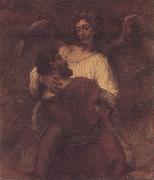 Facob wrestling with the angel (mk33) Rembrandt